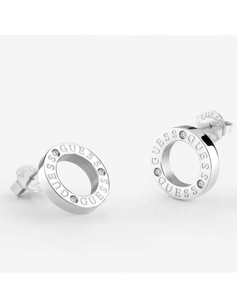 Pendientes Guess Mujer Circle Lights Acero