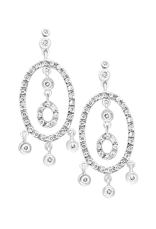 Pendientes largos oro con diamantes 157_C01744