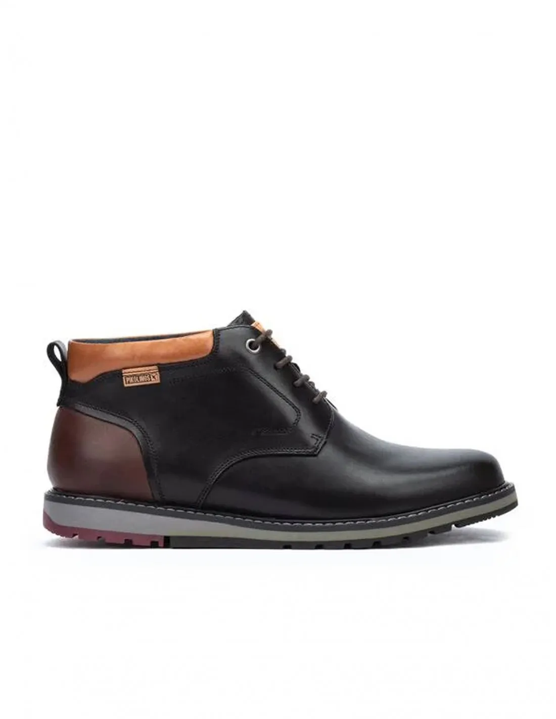 PIKOLINOS Botines Cordones Piel Negros