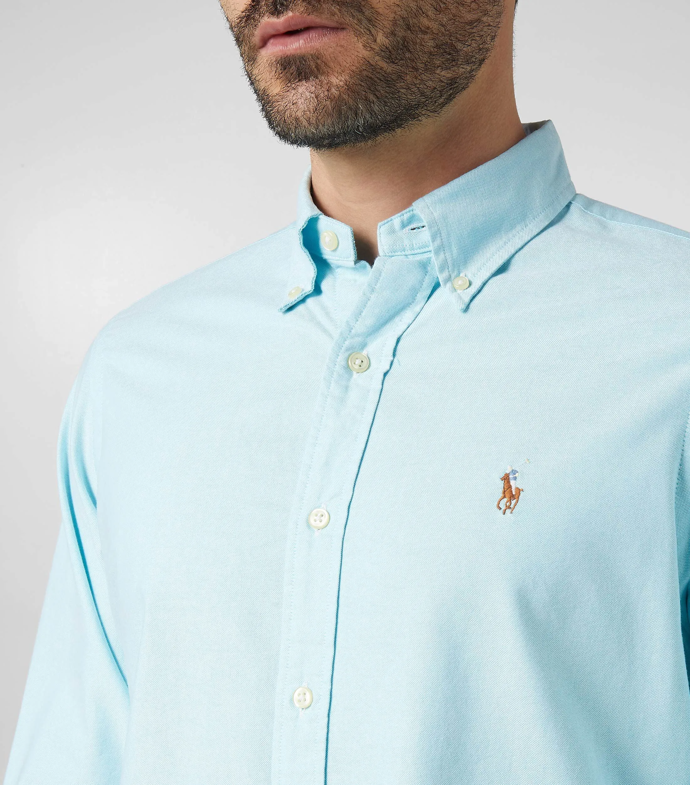 Polo Ralph Lauren Camisa lisa manga larga Hombre