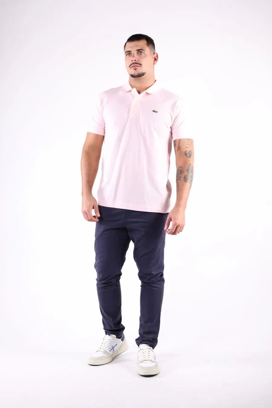 Polo rosa con minilogo 