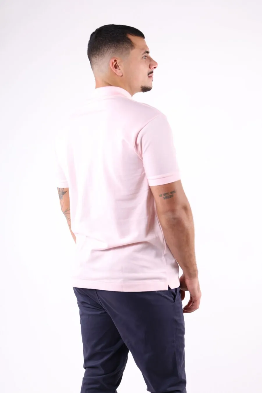Polo rosa con minilogo 
