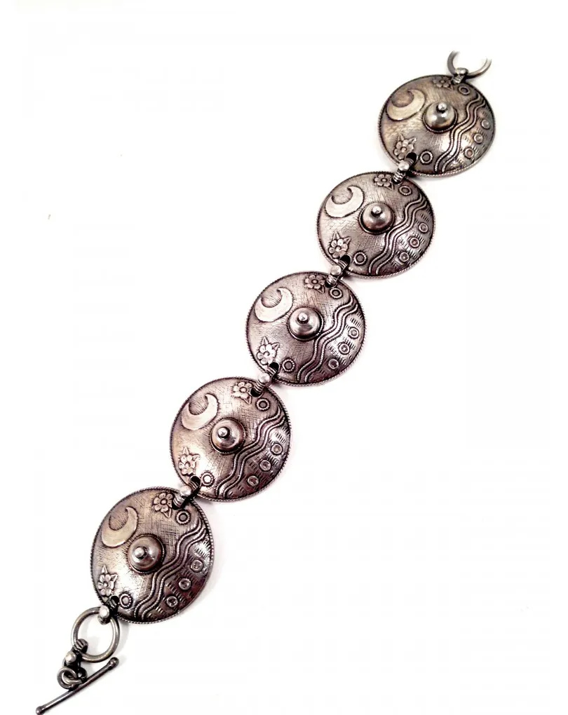 PULSERA DE PLATA MUJER CHAPAS LUNA