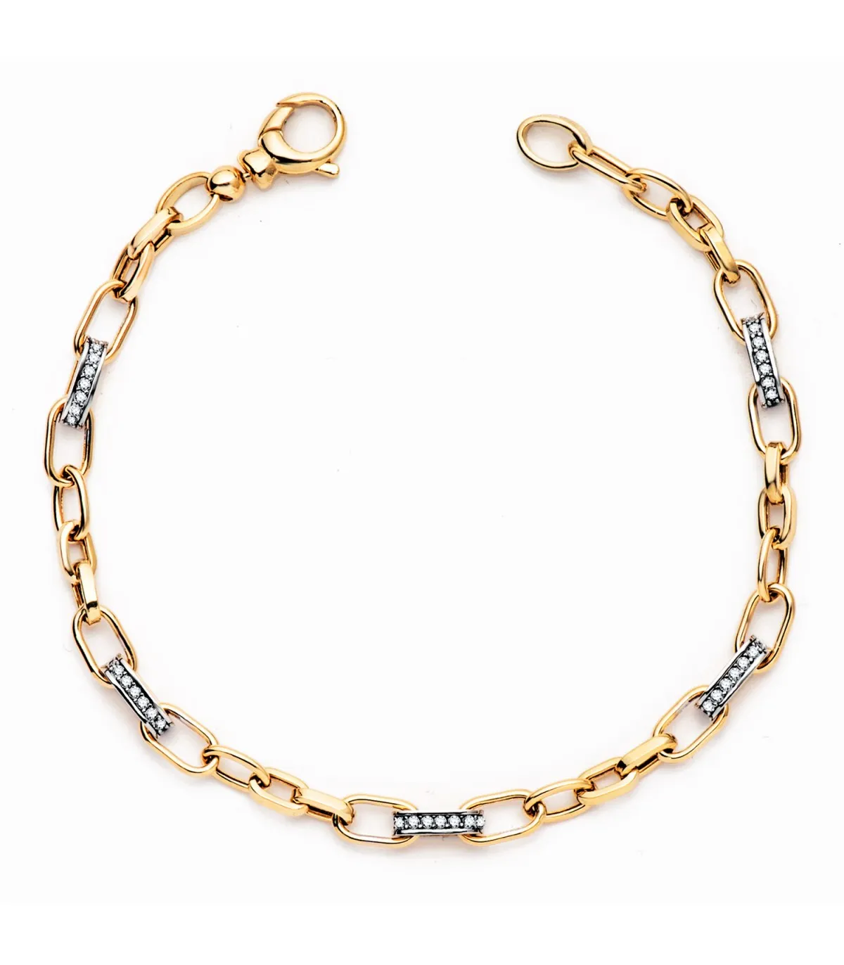 Pulsera Mujer Marrakech Oro Bicolor 18K