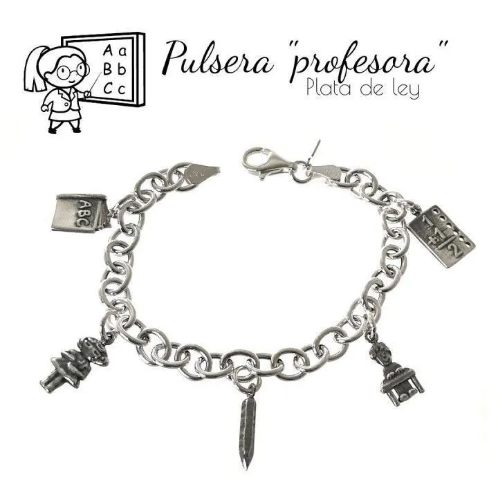 Pulsera Plata Profesores
