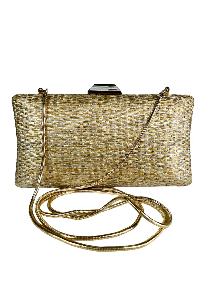 PURIFICACIÓN GARCÍA Clutch Dorado