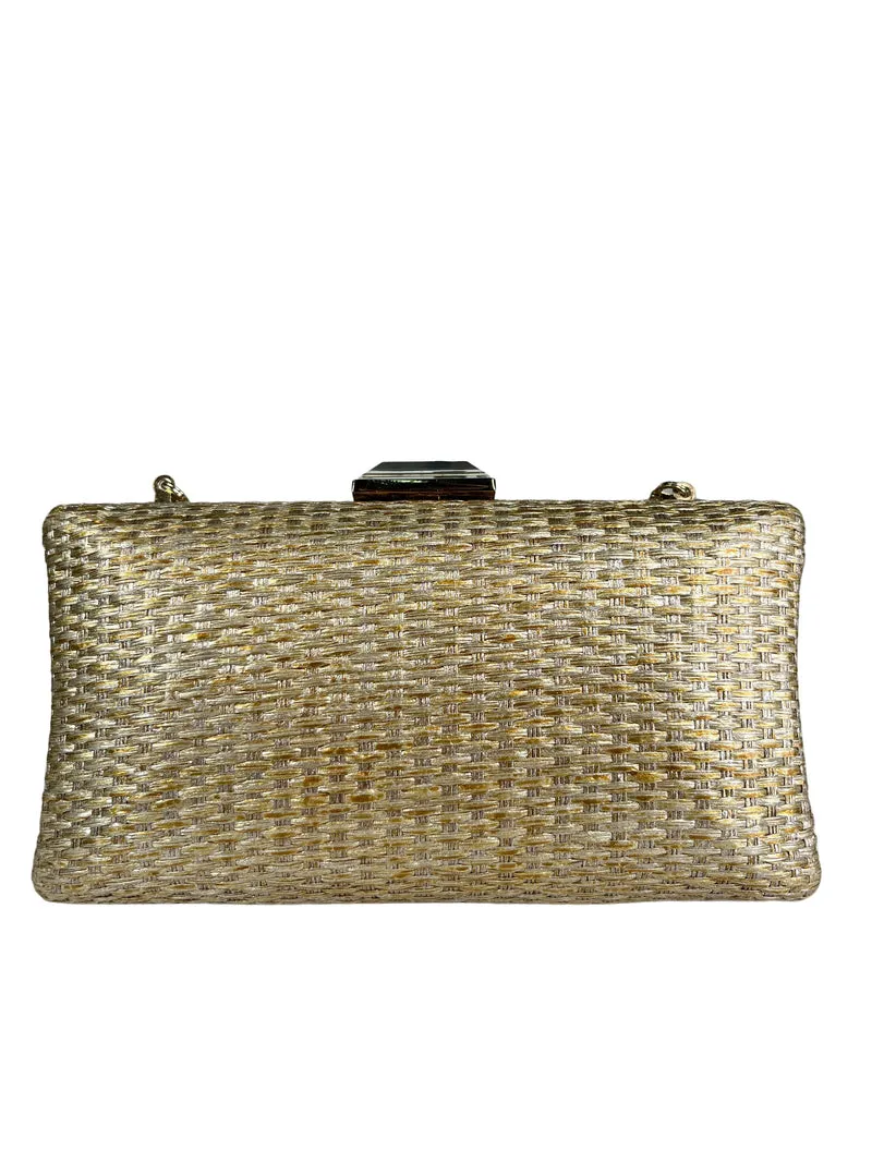 PURIFICACIÓN GARCÍA Clutch Dorado
