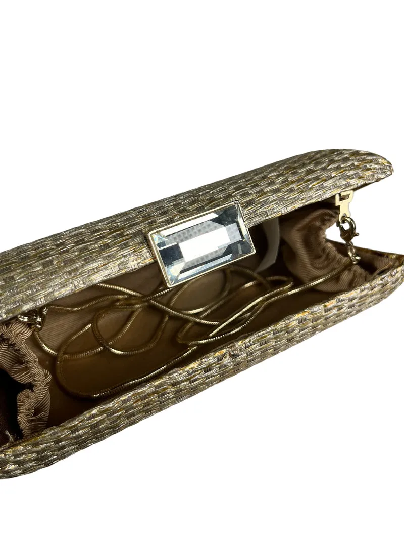 PURIFICACIÓN GARCÍA Clutch Dorado