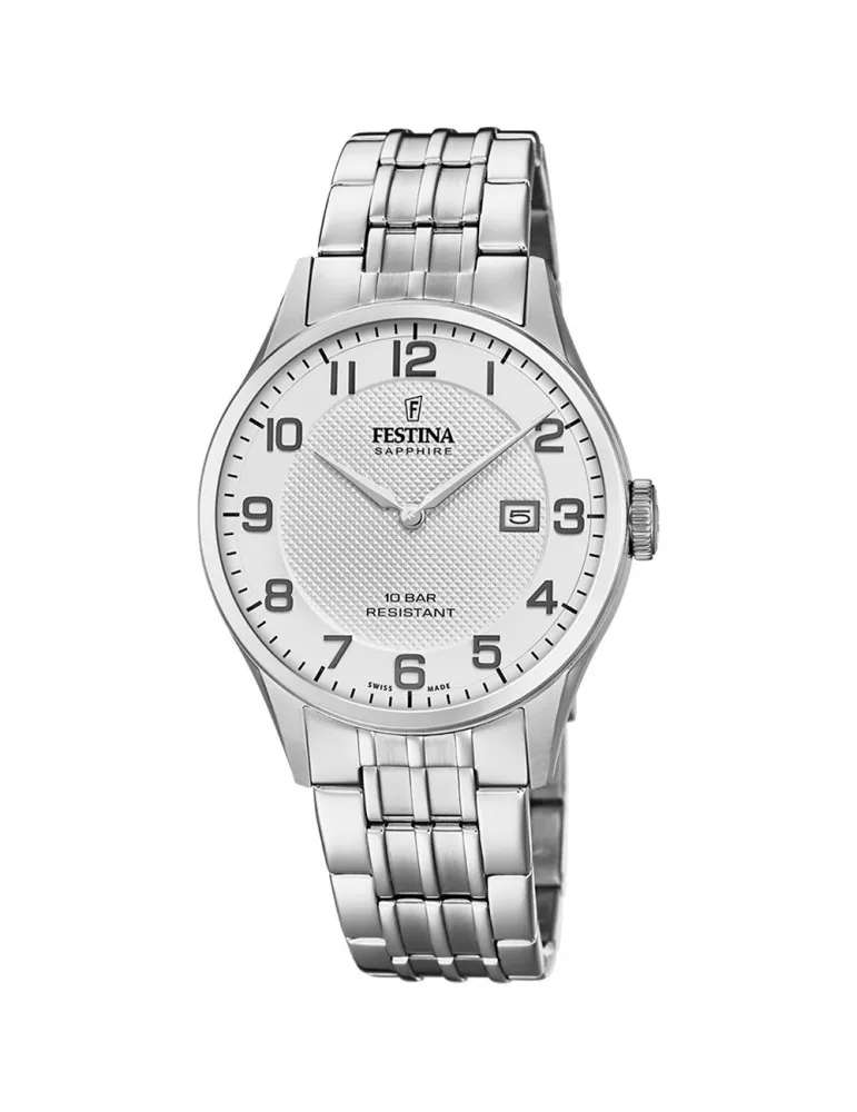 Reloj Festina Hombre Swiss Made Acero F20005