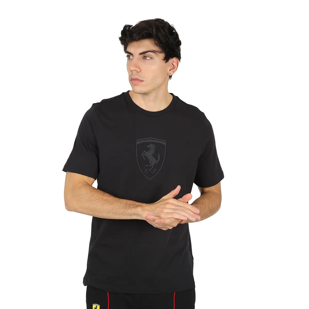 Remera Puma Ferrari Race Shield Tonal Hombre