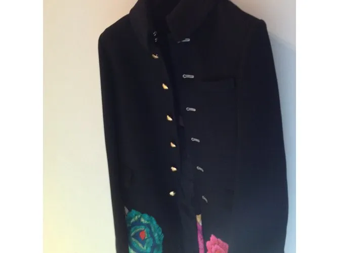 Roberto Cavalli Abrigos, Ropa de calle Negro 
