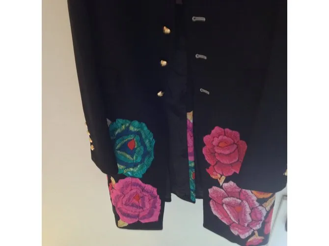Roberto Cavalli Abrigos, Ropa de calle Negro 