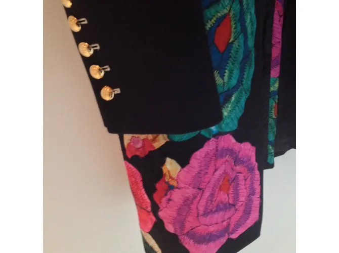 Roberto Cavalli Abrigos, Ropa de calle Negro 