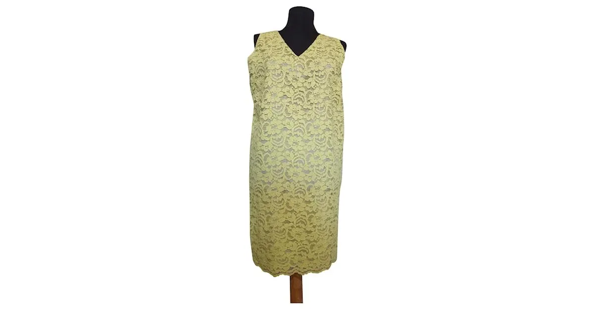 ROCCOBAROCCO Vestidos Verde Amarillo 