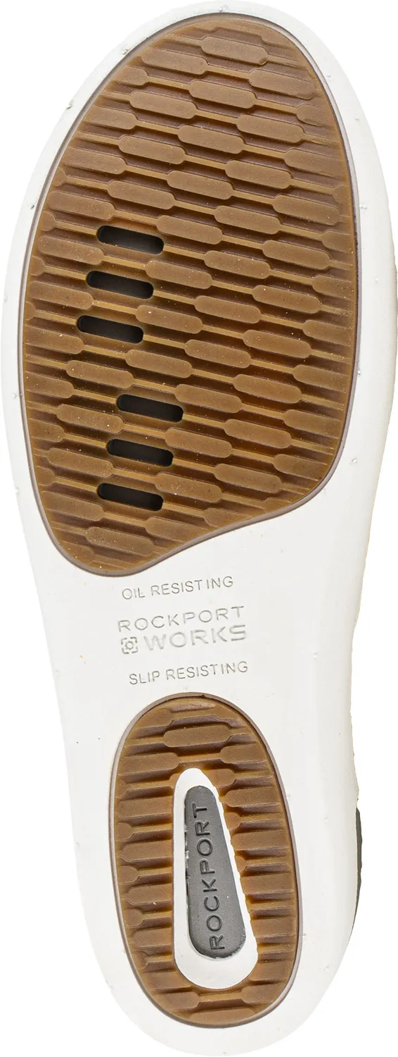 ROCKPORT WORKS Zapato de trabajo informal, EH con cremallera lateral y con puntera de material compuesto, dorado de mujer Rockpo