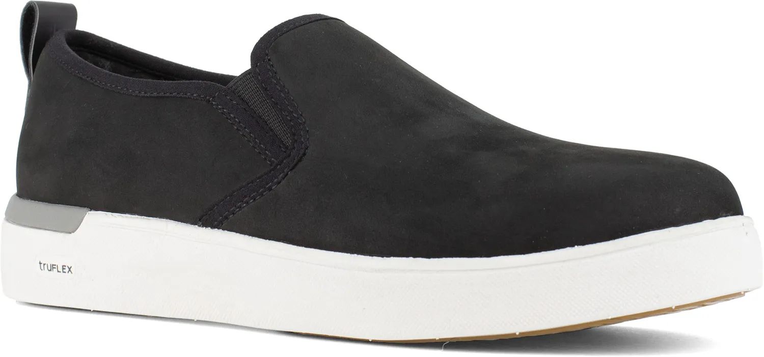 ROCKPORT WORKS Zapato de trabajo informal, SD con cremallera lateral y con puntera de material compuesto, negro de mujer Rockpor