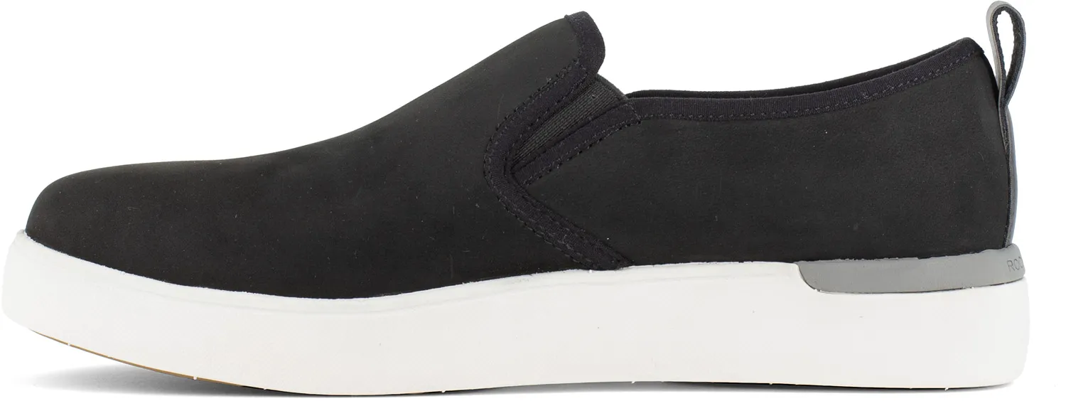 ROCKPORT WORKS Zapato de trabajo informal, SD con cremallera lateral y con puntera de material compuesto, negro de mujer Rockpor