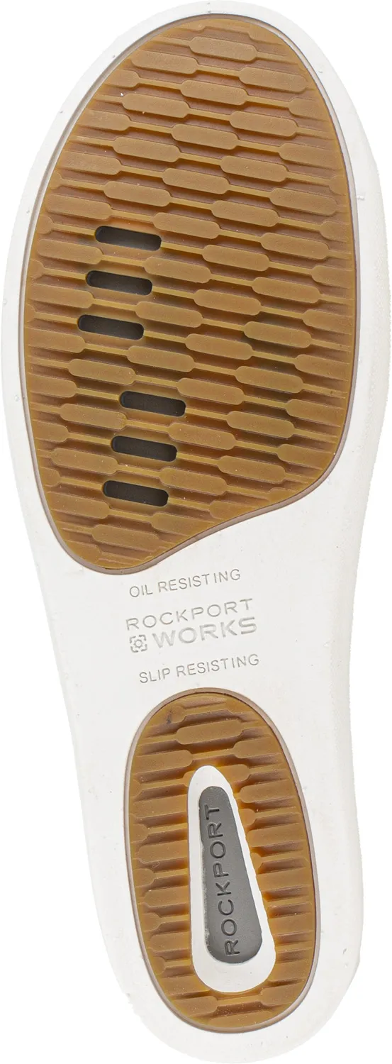 ROCKPORT WORKS Zapato de trabajo informal, SD con cremallera lateral y con puntera de material compuesto, negro de mujer Rockpor