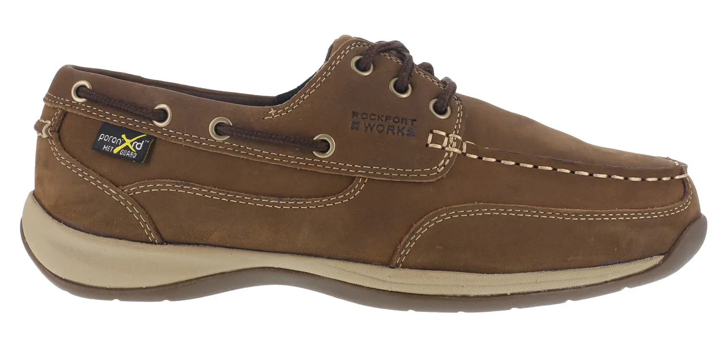 ROCKPORT WORKS Zapato nßutico, Mt, EH, con puntera de acero, marrÝn, de mujer, Rockport Sailing Club