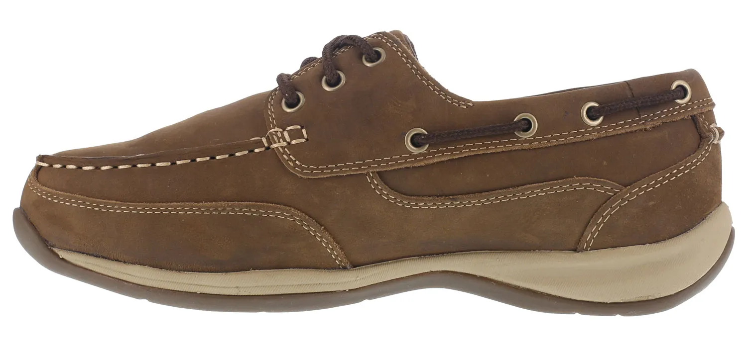 ROCKPORT WORKS Zapato nßutico, Mt, EH, con puntera de acero, marrÝn, de mujer, Rockport Sailing Club