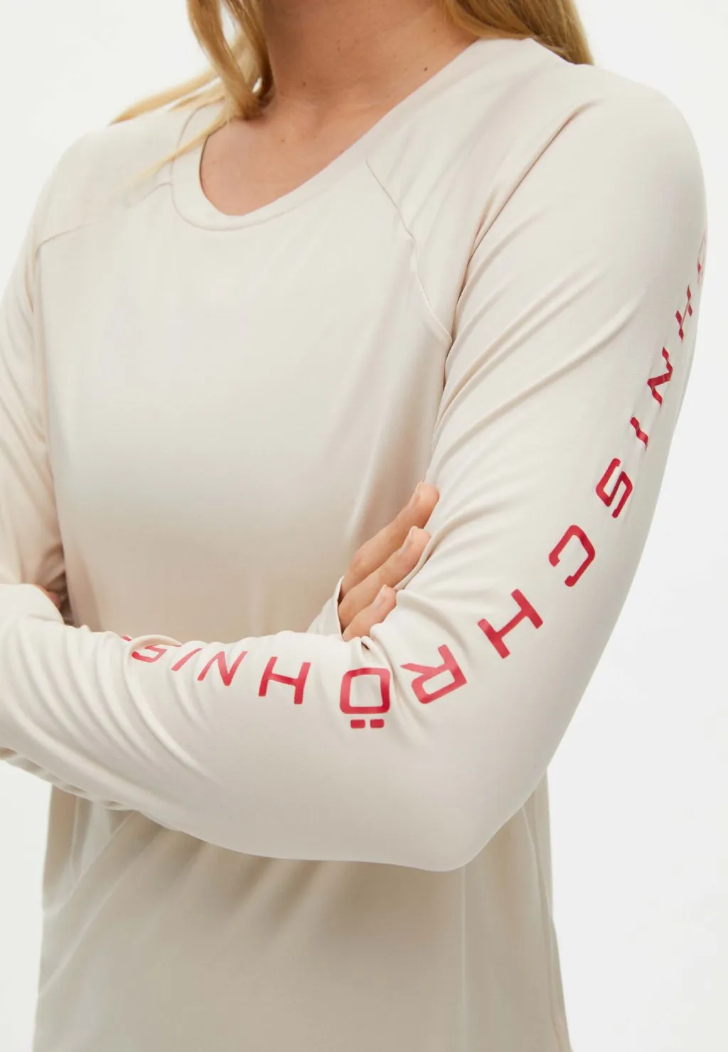 Röhnisch Active Logo Long Sleeve Oatmeal