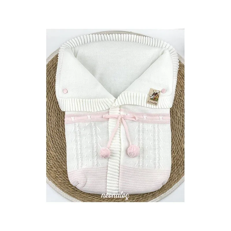 Saco lana Rayas Pompones