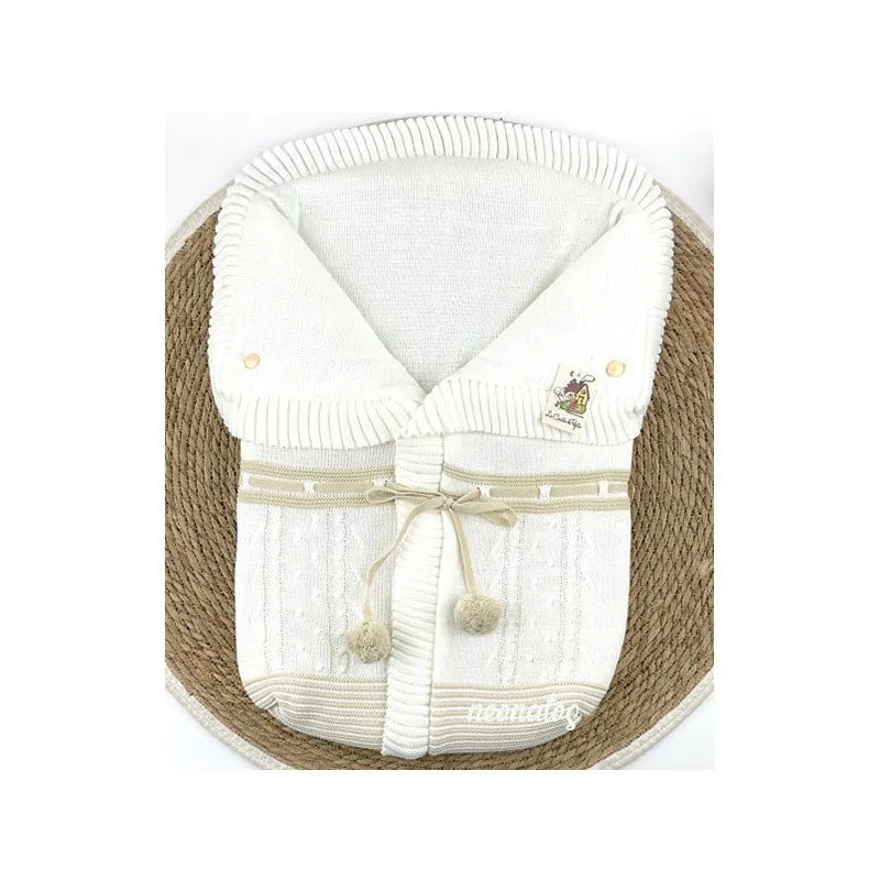 Saco lana Rayas Pompones