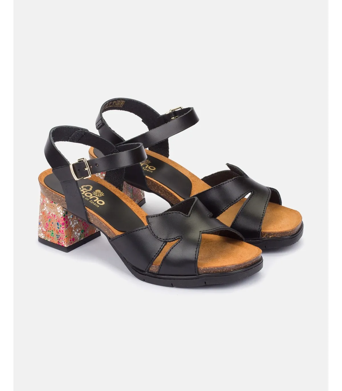 Sandalia de tacón Zahara 013 negro