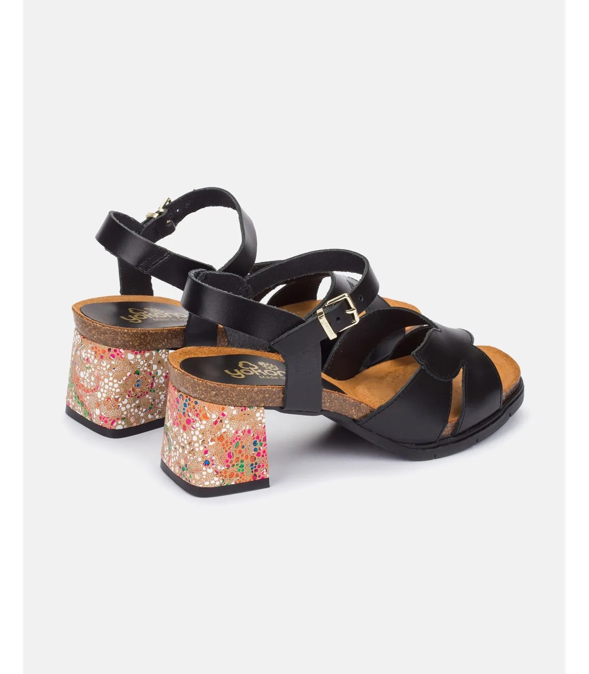 Sandalia de tacón Zahara 013 negro