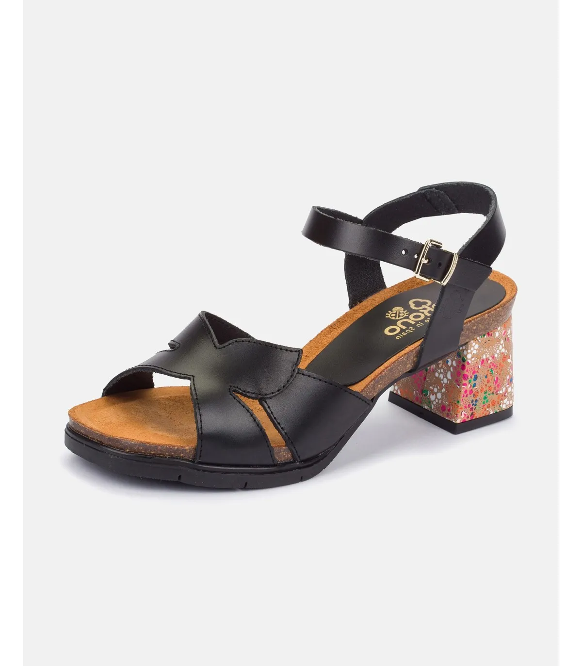 Sandalia de tacón Zahara 013 negro