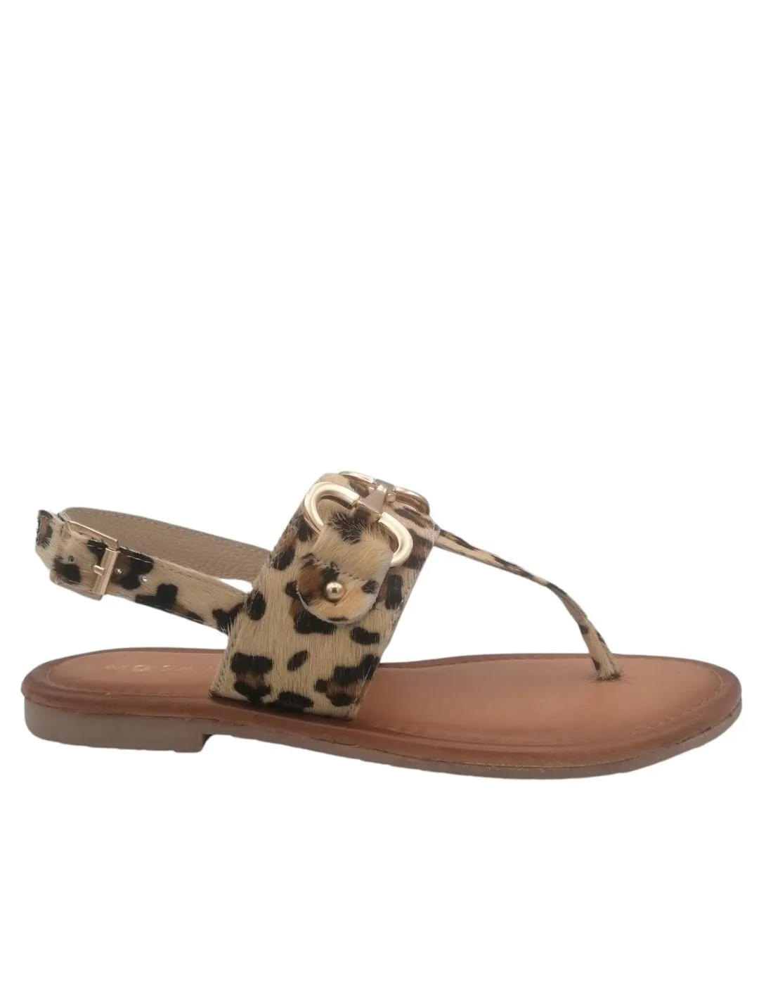 Sandalia leopardo mosaic para mujer