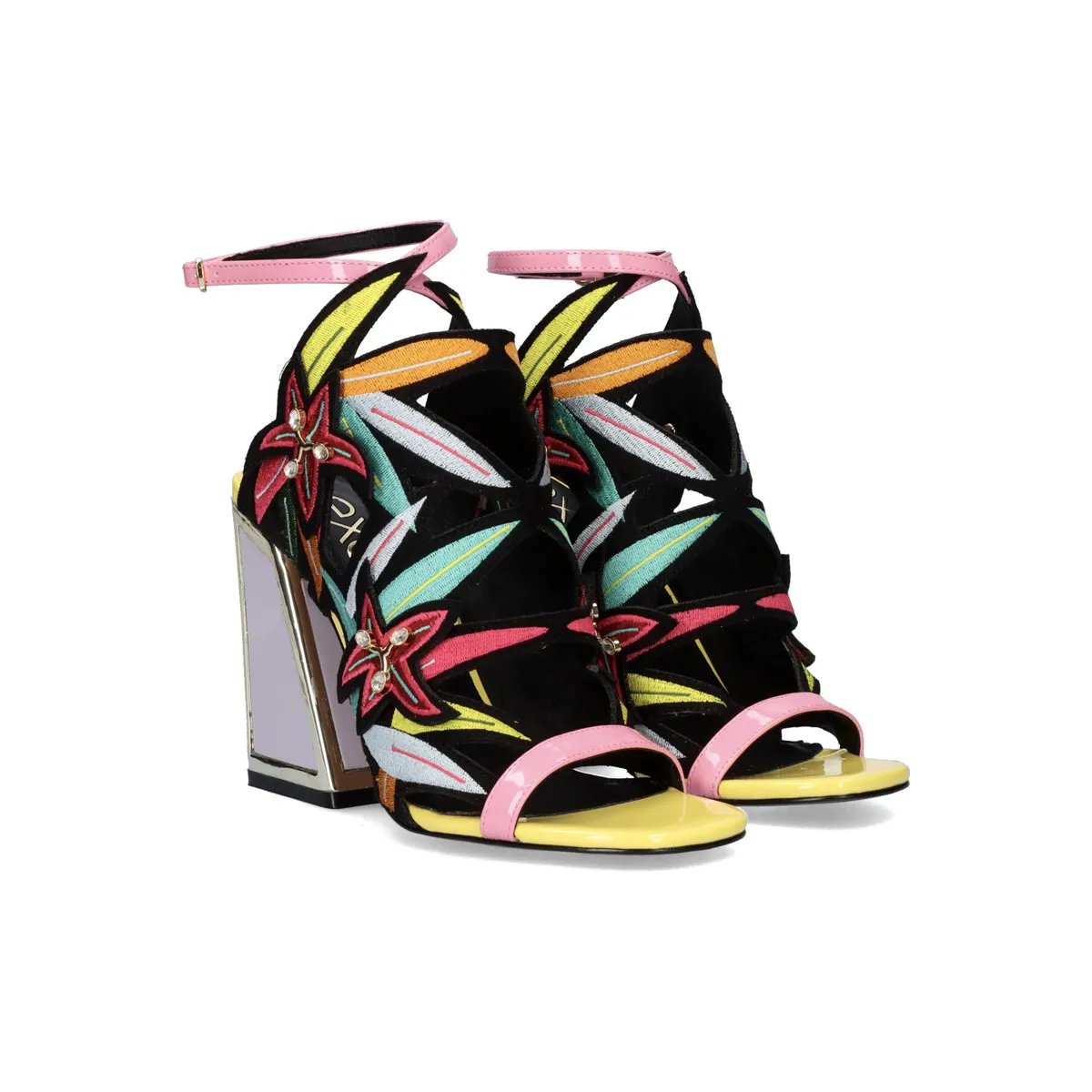 SANDALIA TACÓN 23V DOMINIC540 BLACK
