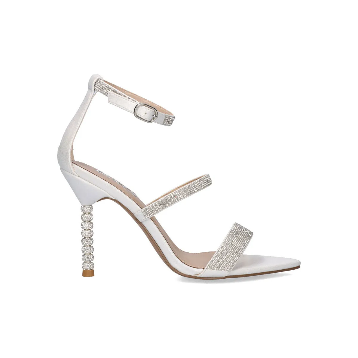 SANDALIA TACÓN JOY606 STRASS PERLA