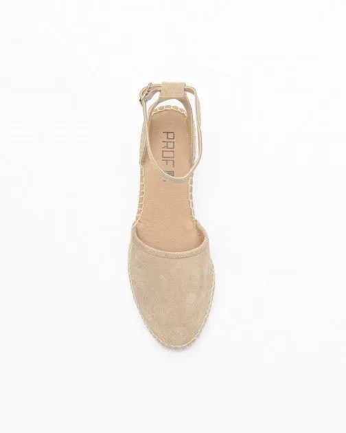 Sandalias con cuña PROF PRO24YU502 gris pardo