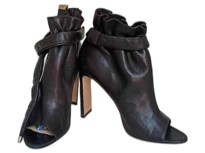 sandalias con puntera abierta de Nicholas Kirkwood Negro 