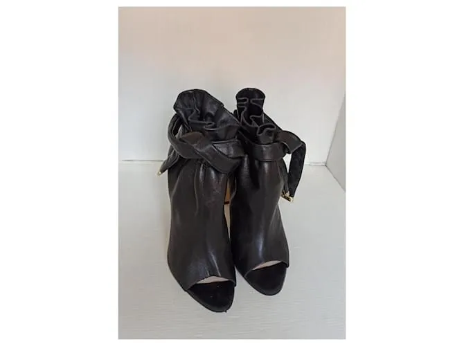sandalias con puntera abierta de Nicholas Kirkwood Negro 