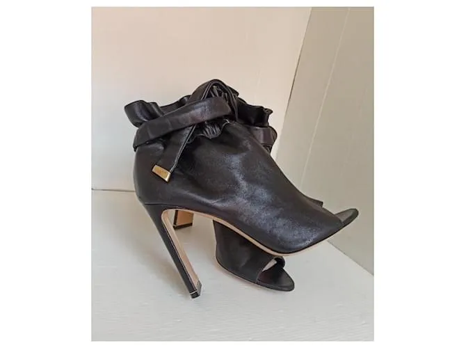 sandalias con puntera abierta de Nicholas Kirkwood Negro 