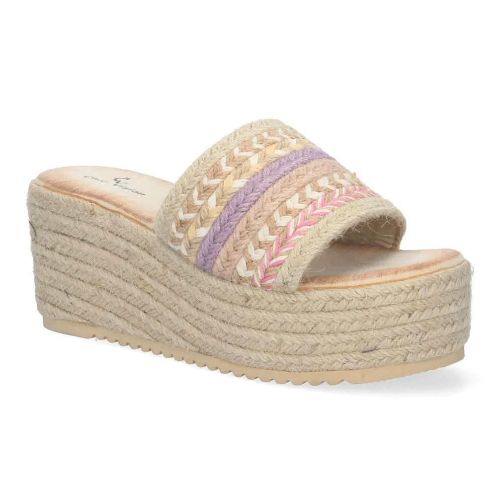 SANDALIAS DE PLATAFORMA DE YUTE PARA MUJER  ELEGANTES Y CONFORTABLES DISEñO SOFISTICADO PUNTERA ABI