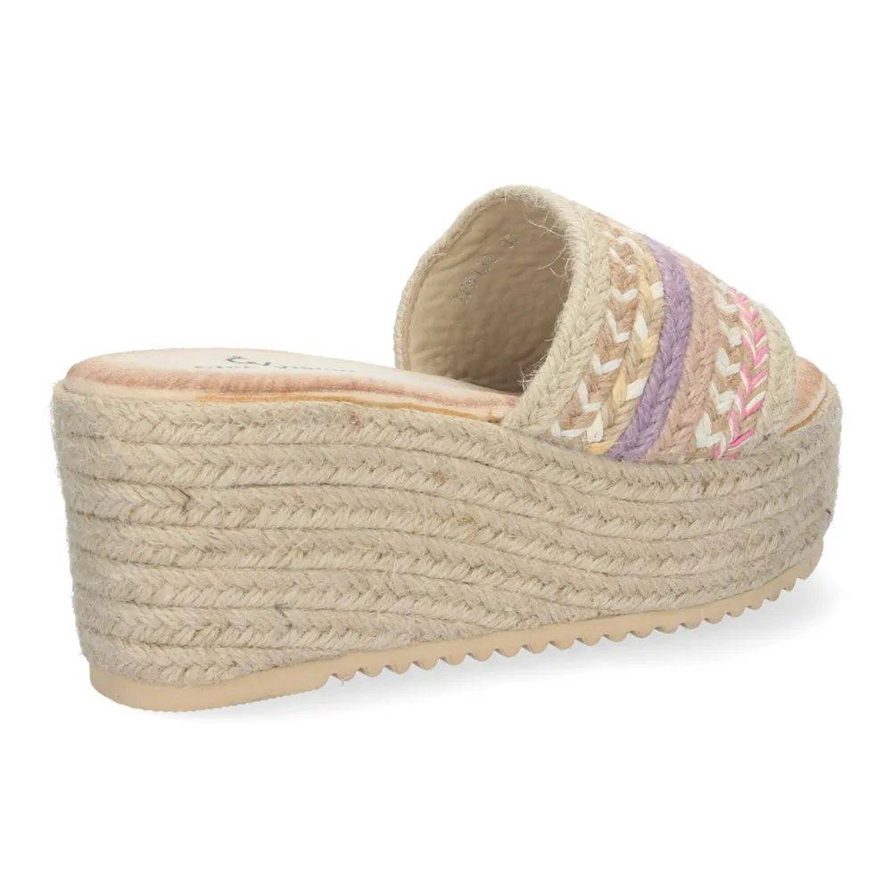 SANDALIAS DE PLATAFORMA DE YUTE PARA MUJER  ELEGANTES Y CONFORTABLES DISEñO SOFISTICADO PUNTERA ABI