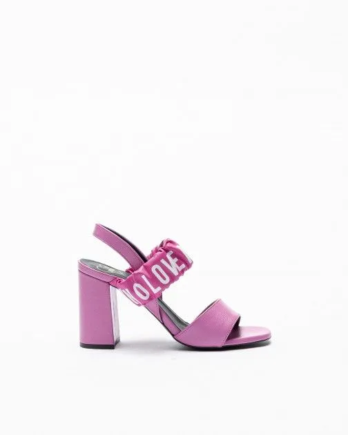 Sandalias de tacón alto Love Moschino JA16358G0G Rosa