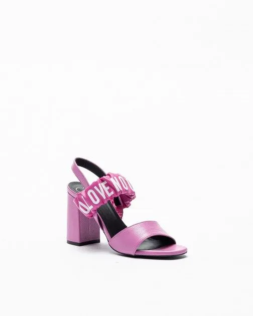 Sandalias de tacón alto Love Moschino JA16358G0G Rosa