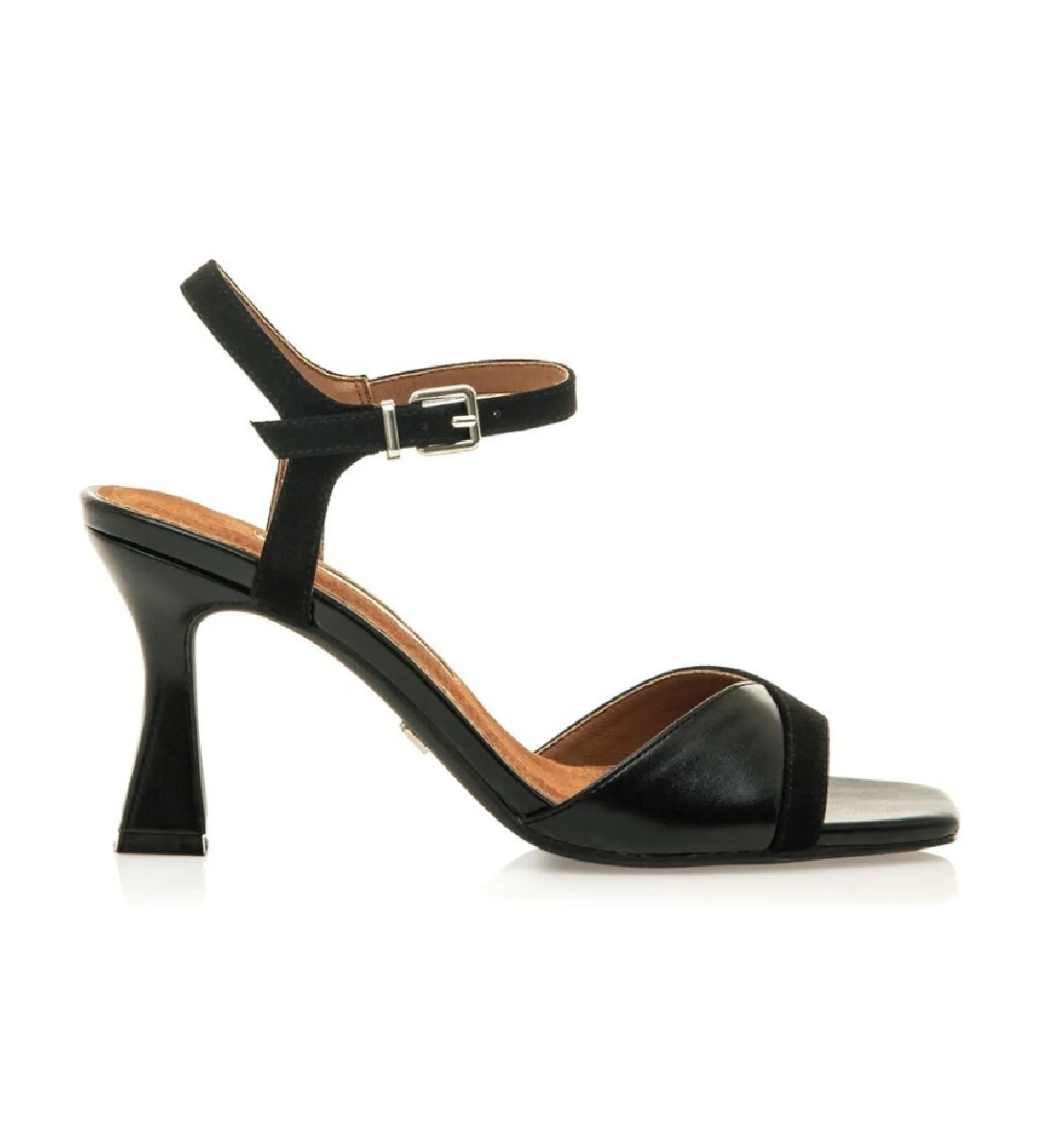 SANDALIAS NUIN NEGRO ALTURA TACóN 9CM