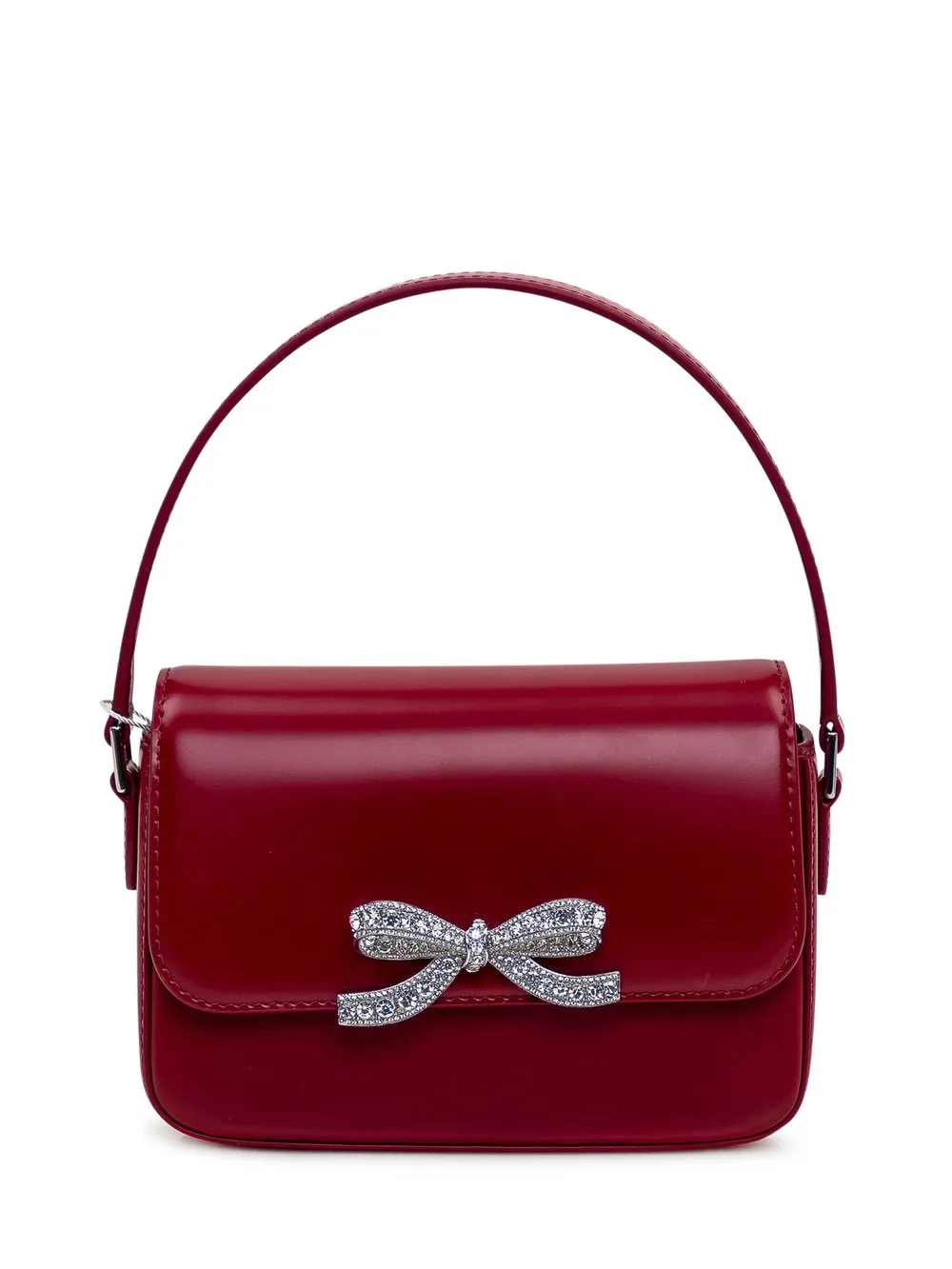 SELFPORTRAIT BURGUNDY LEATHER HANDBAG