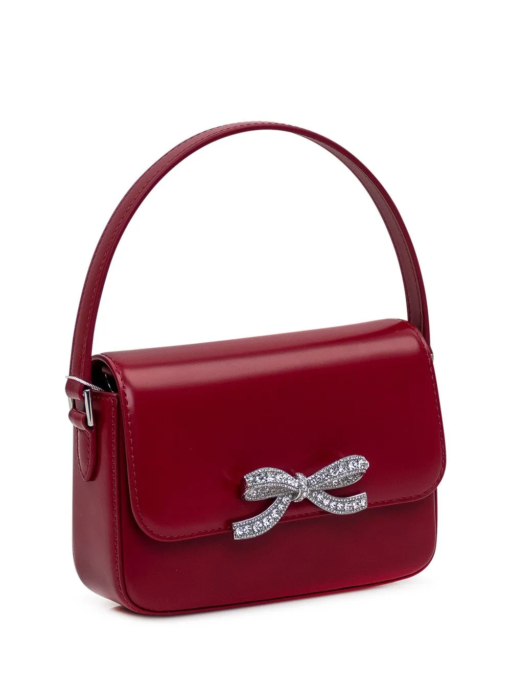 SELFPORTRAIT BURGUNDY LEATHER HANDBAG