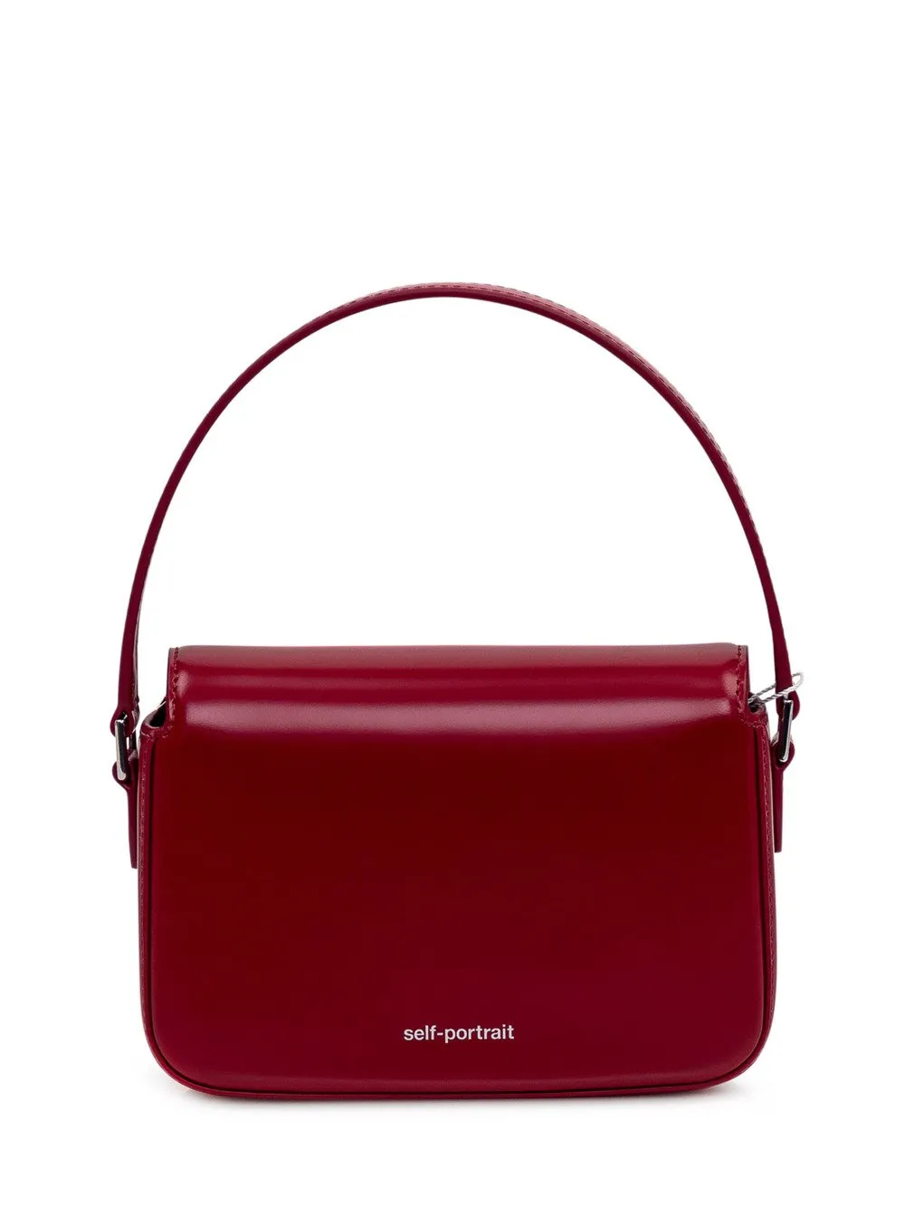 SELFPORTRAIT BURGUNDY LEATHER HANDBAG
