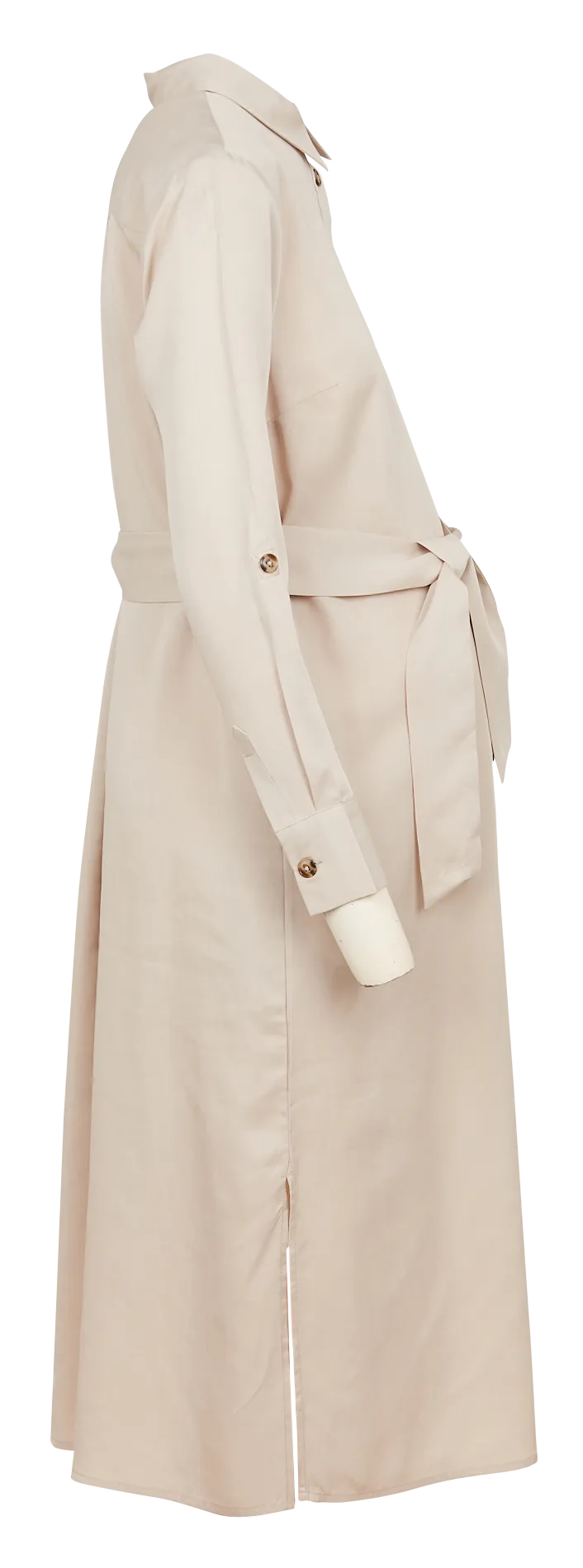 SERAPHINE AMARANTH  VESTIDO CAMISERO PREMAMá SATINADO EN AMARILLO