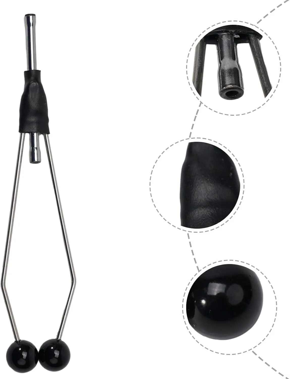 Soportes para bobinas para atar moscas para un control eficaz del hilo en la pesca con mosca (corto)