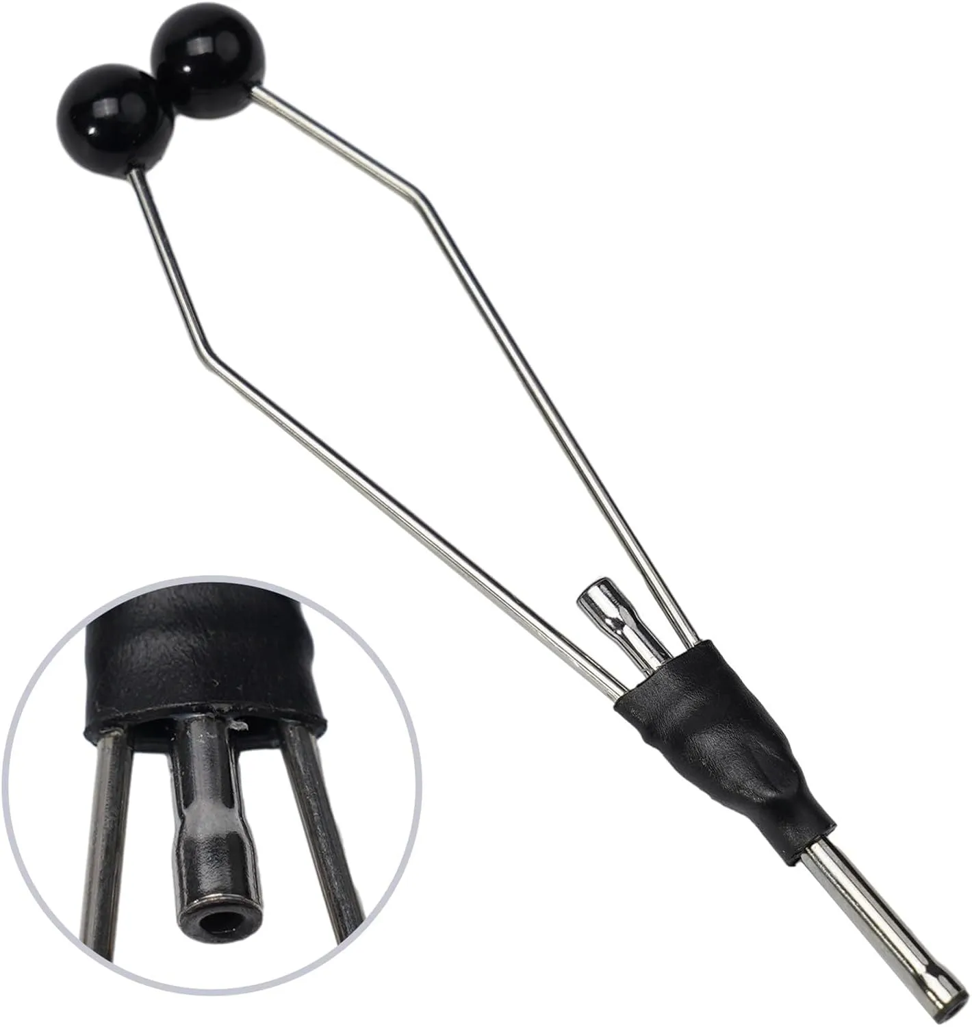 Soportes para bobinas para atar moscas para un control eficaz del hilo en la pesca con mosca (corto)