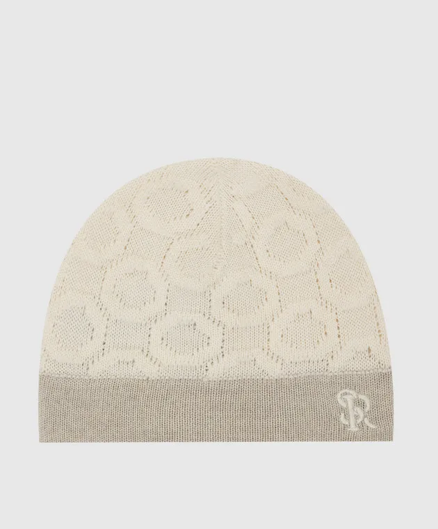 Stefano Ricci Patterned wool hat for children