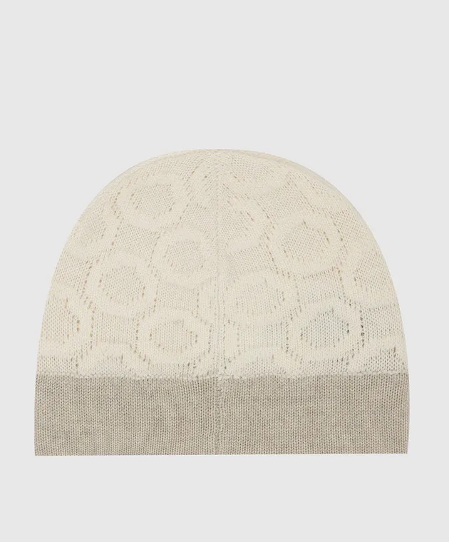 Stefano Ricci Patterned wool hat for children